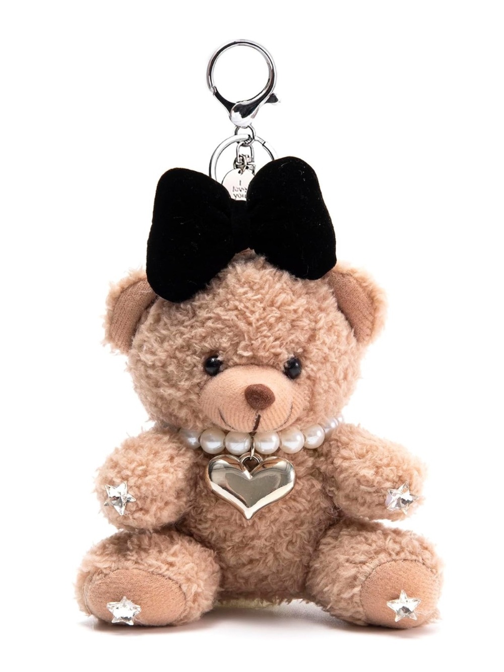 Plush Teddy, bear bag, charm keychain